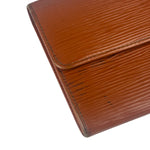Louis Vuitton Orange Epi Leather Sarah Long Flap Wallet