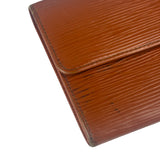 Louis Vuitton Orange Epi Leather Sarah Long Flap Wallet