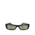 Jacquemus Dark Green Les Lunettes Capri Rectangle-Frame Sunglasses