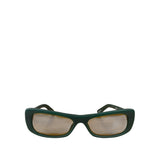 Jacquemus Dark Green Les Lunettes Capri Rectangle-Frame Sunglasses