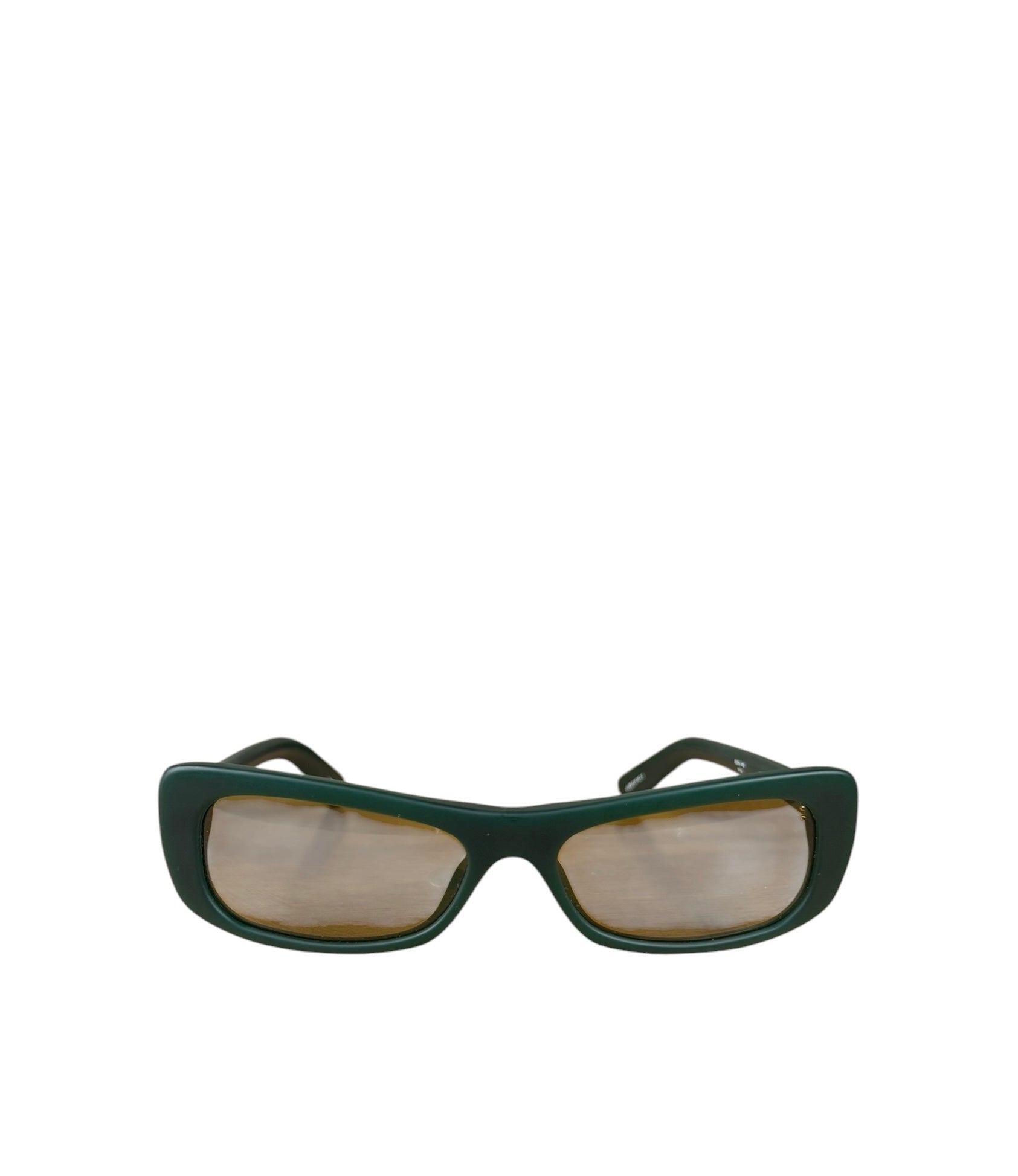Jacquemus Dark Green Les Lunettes Capri Rectangle-Frame Sunglasses