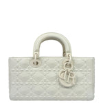 Christian Dior White Lady D-Joy Geometric 2Way Handbag