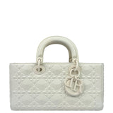 Christian Dior White Lady D-Joy Geometric 2Way Handbag