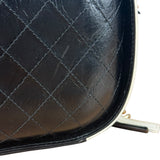 Chanel White/Black Quilted Leather 2Way Vanity Bag 2019