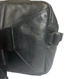 Bottega Veneta Black Leather Intrecciato Trim Belt Bag