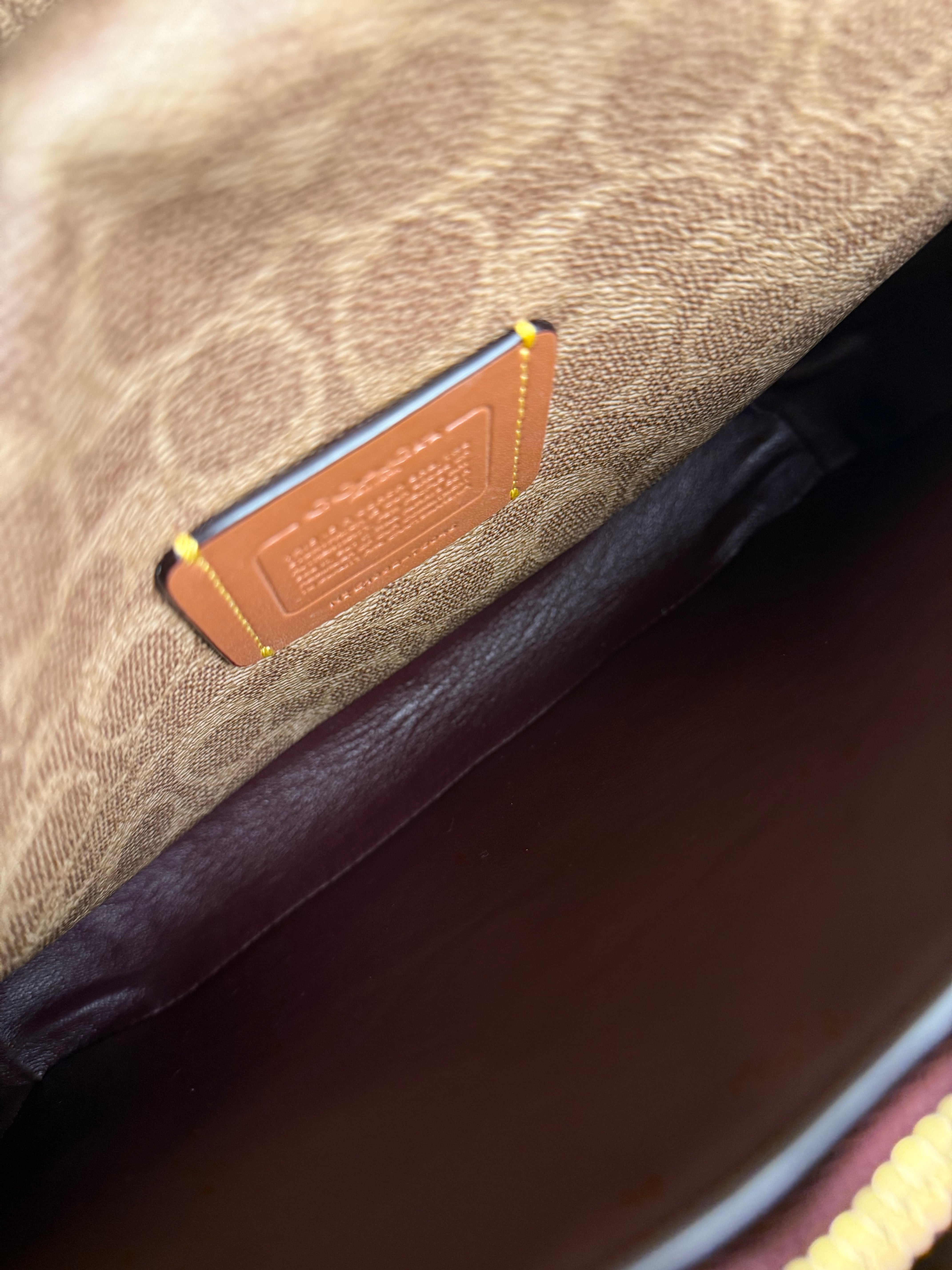 Coach Leather Messenger Bag