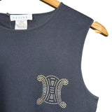 Celine Rhinestone Sleeveless Top