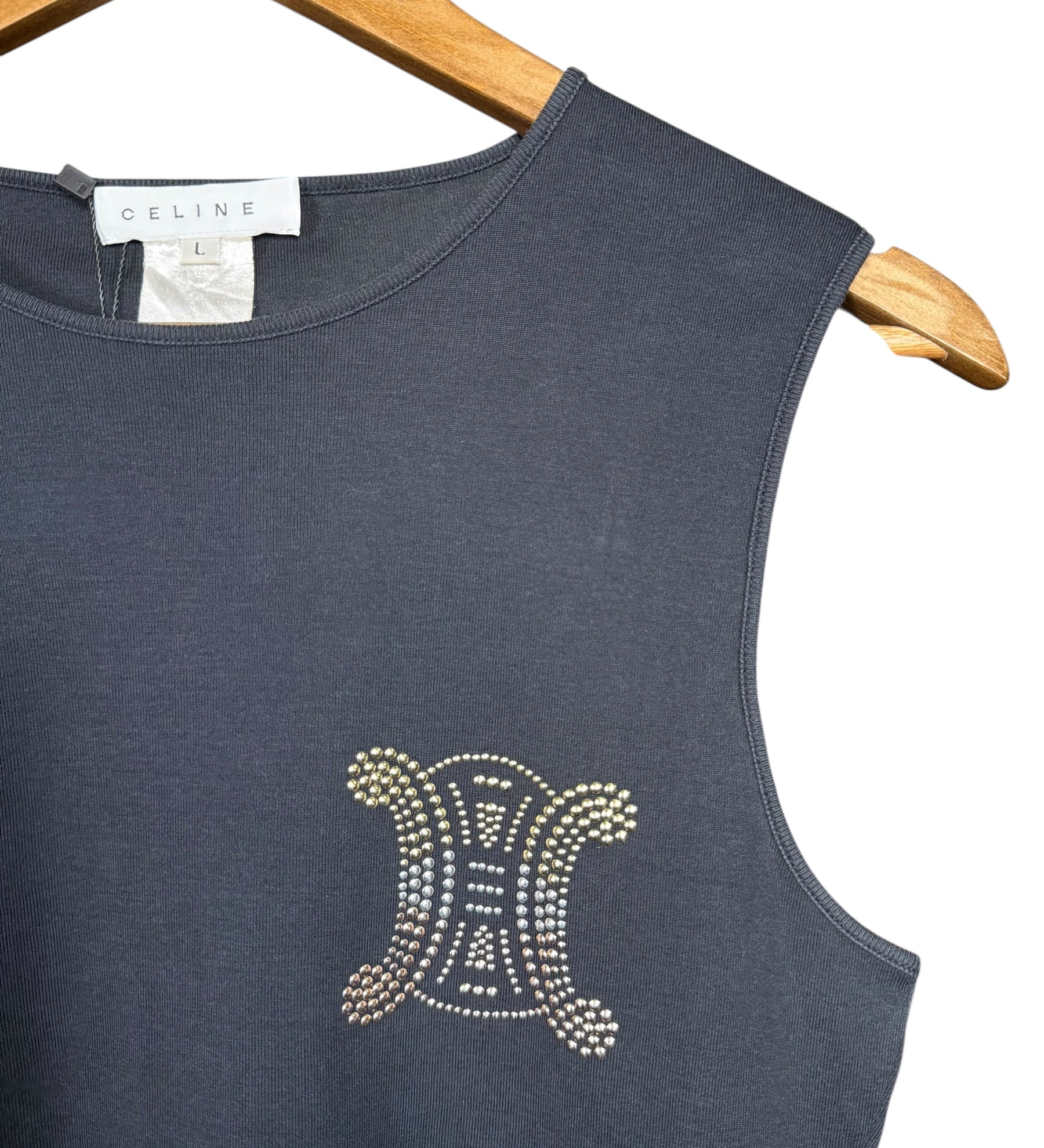 Celine Rhinestone Sleeveless Top