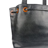 Chanel Black Caviar CC Drawstring Tote Bag 2002