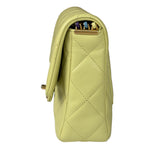 Chanel Yellow Caviar Leather Mini Flap Bag