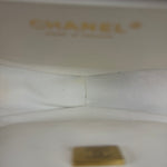 Chanel CC In Love White Quilted Leather Heart Bag 2022