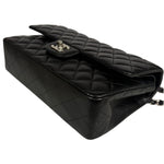 Chanel Black Quilted Leather Classic Medium Double Flap Bag 2017