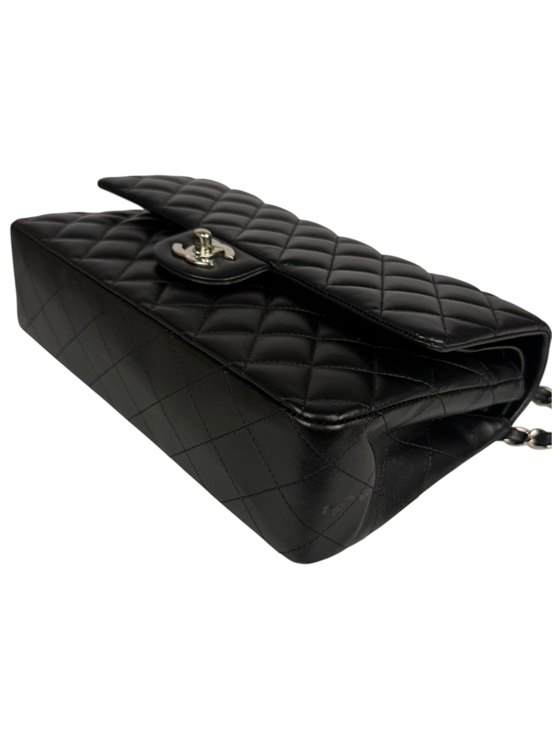 Chanel Black Quilted Leather Classic Medium Double Flap Bag 2017