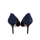 Jimmy Choo Romy Navy Blue Suede Pointed Toe Pumps