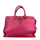 Saint Laurent Classic Y Cabas Fuchsia 2Way Handbag