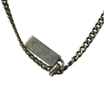 Gucci Sterling Silver Tag Turquoise Enamel Pendant Necklace
