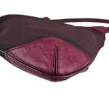 Gucci Vintage Purple Canvas Shoulder/Hobo Bag