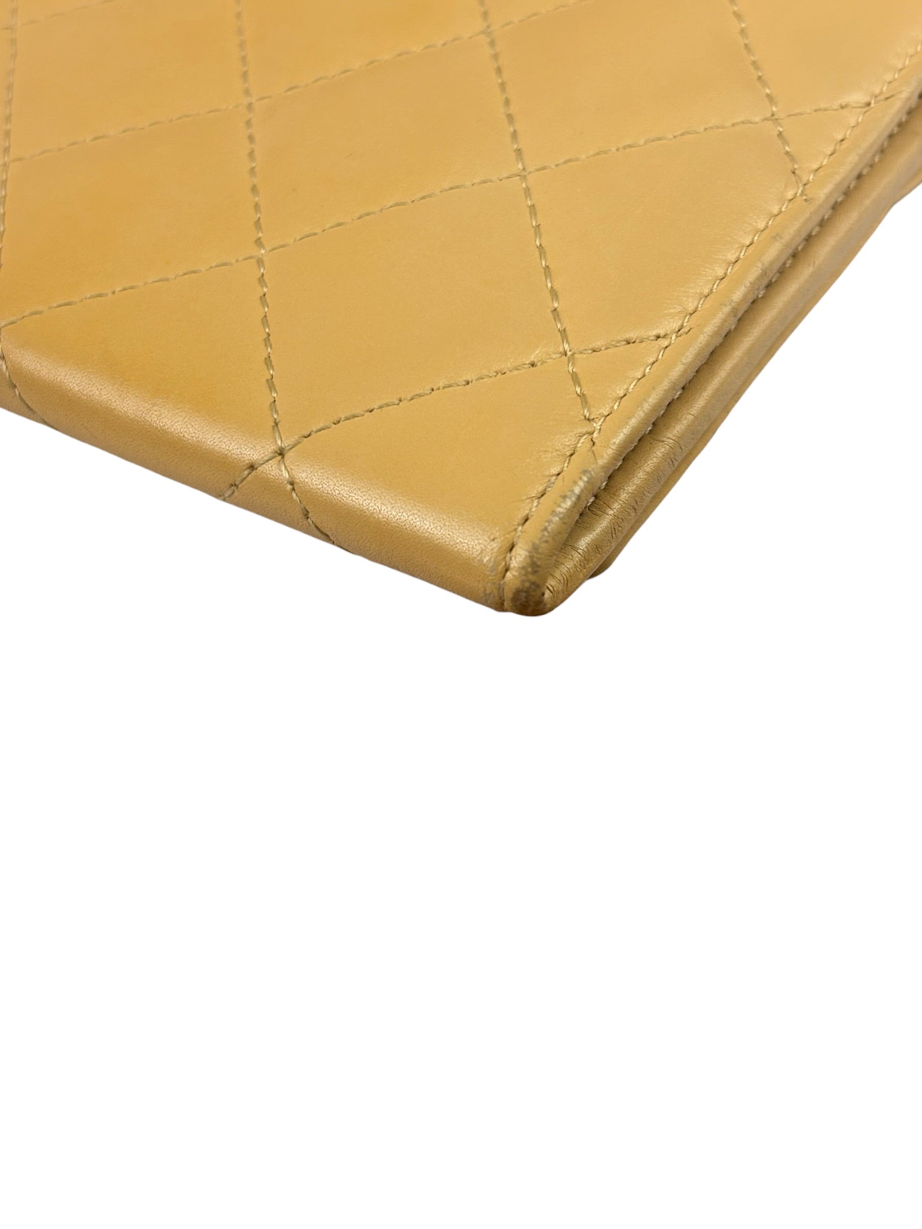 Chanel Beige/Black Cambon Bi-Fold Wallet