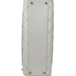 Chanel White CC Lambskin Wild Stitch Handbag 2003