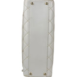 Chanel White CC Lambskin Wild Stitch Handbag 2003