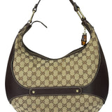 Gucci Brown GG Bamboo Amalfi Hobo Bag