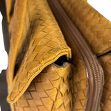 Bottega Veneta Tan Brown Intrecciato Shoulder Bag