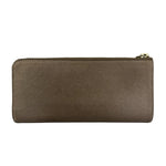 Vivienne Westwood Brown Leather Orb Zip Long Wallet