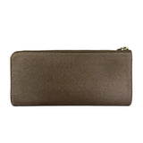 Vivienne Westwood Brown Leather Orb Zip Long Wallet