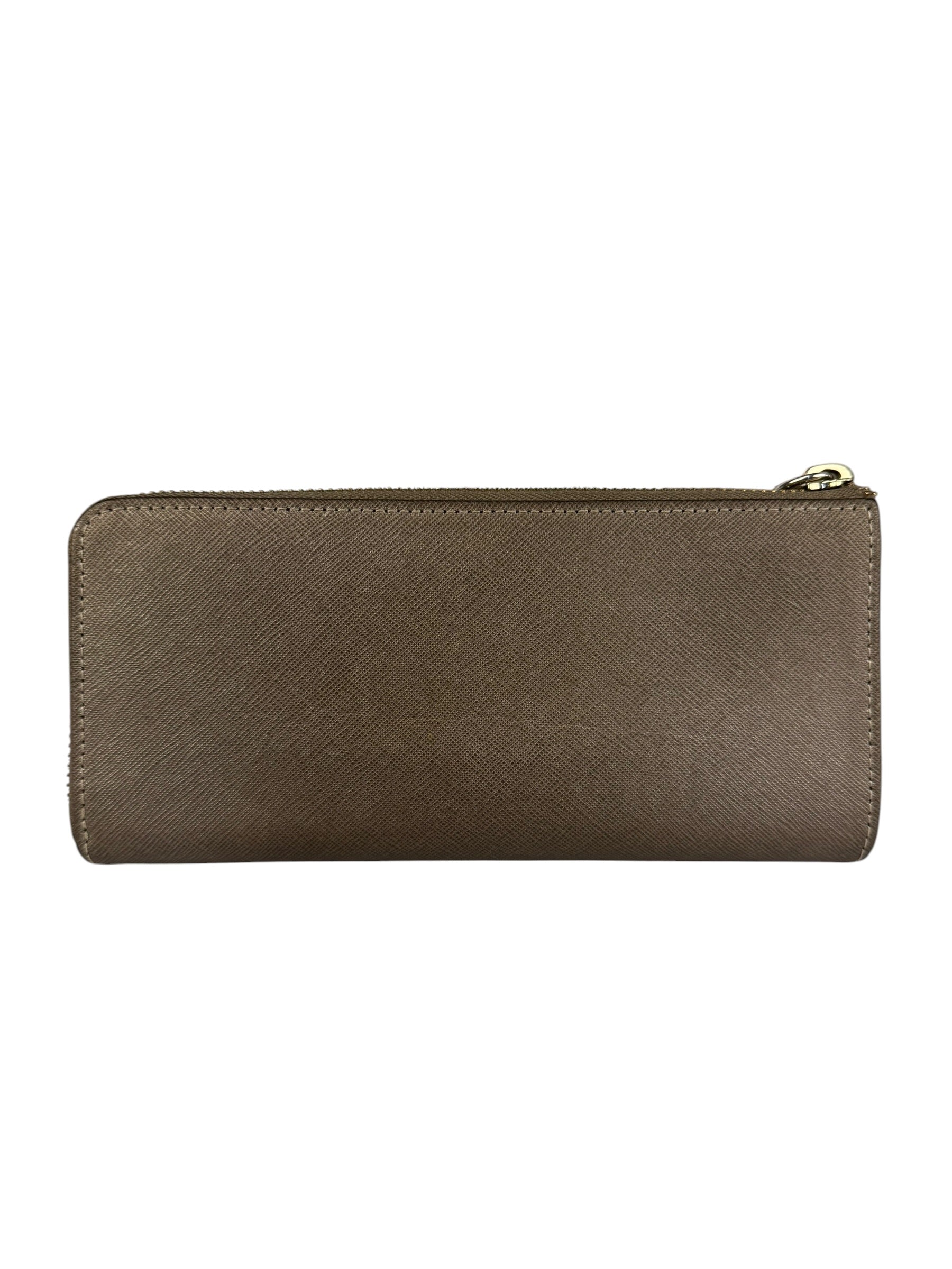 Vivienne Westwood Brown Leather Orb Zip Long Wallet