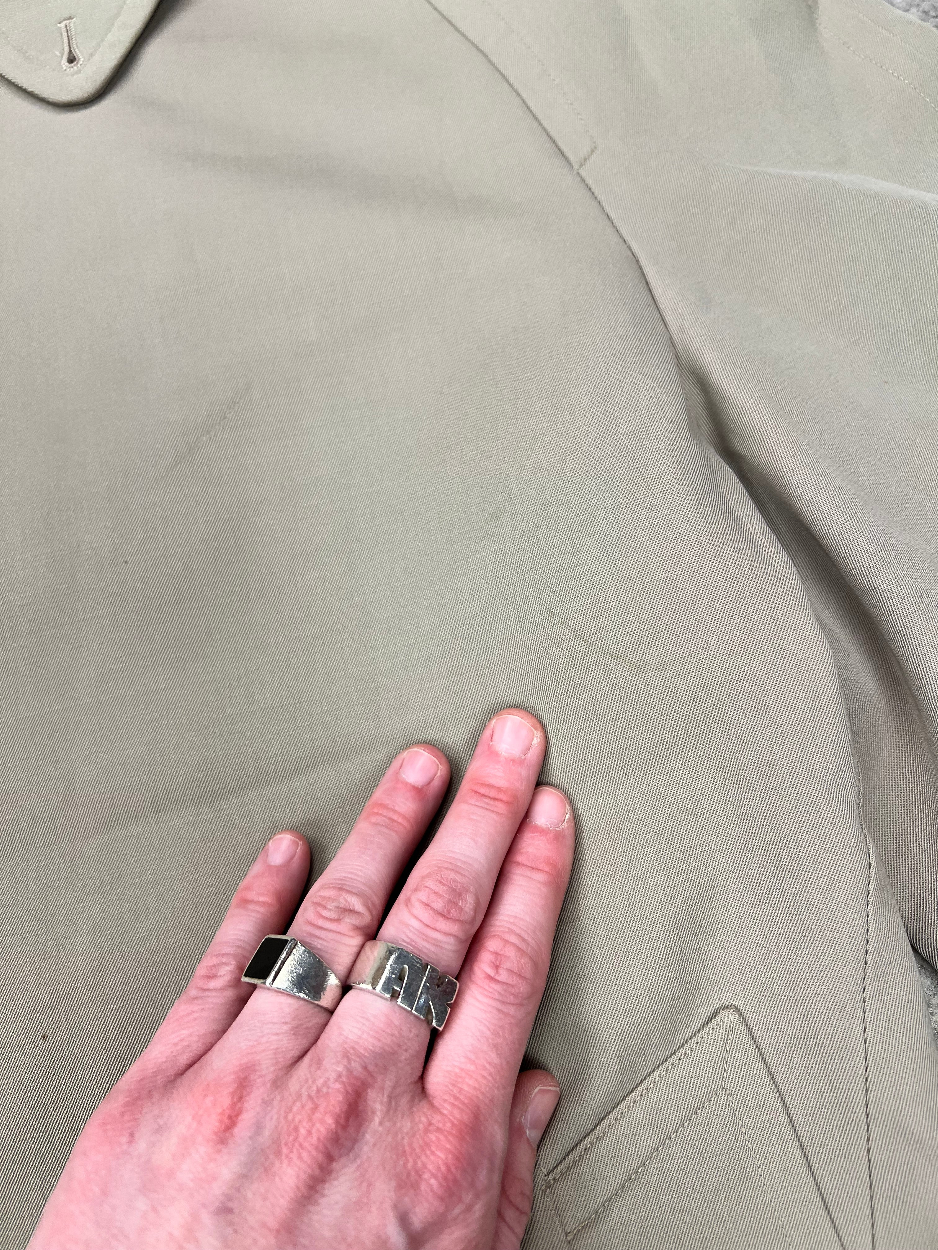 Burberry Vintage Khaki Trench Coat