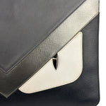 Fendi Black/Grey/White Monster Bag Bugs Eye Pouch
