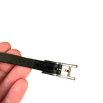 Hermes Black/Silver Behapi Leather Bracelet