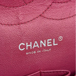 Chanel Hot Pink Large Patent Leather Double Flap Shoulder Bag 2014
