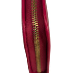 Yves Saint Laurent Bright Pink Leather Zip-Around Long Wallet