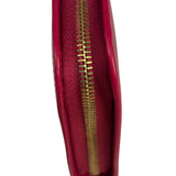 Yves Saint Laurent Bright Pink Leather Zip-Around Long Wallet