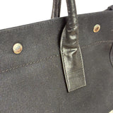 Yves Saint Laurent Black Rive Gauche Canvas Tote