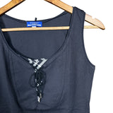 Burberry Blue Label Lace Up Sleeveless Top