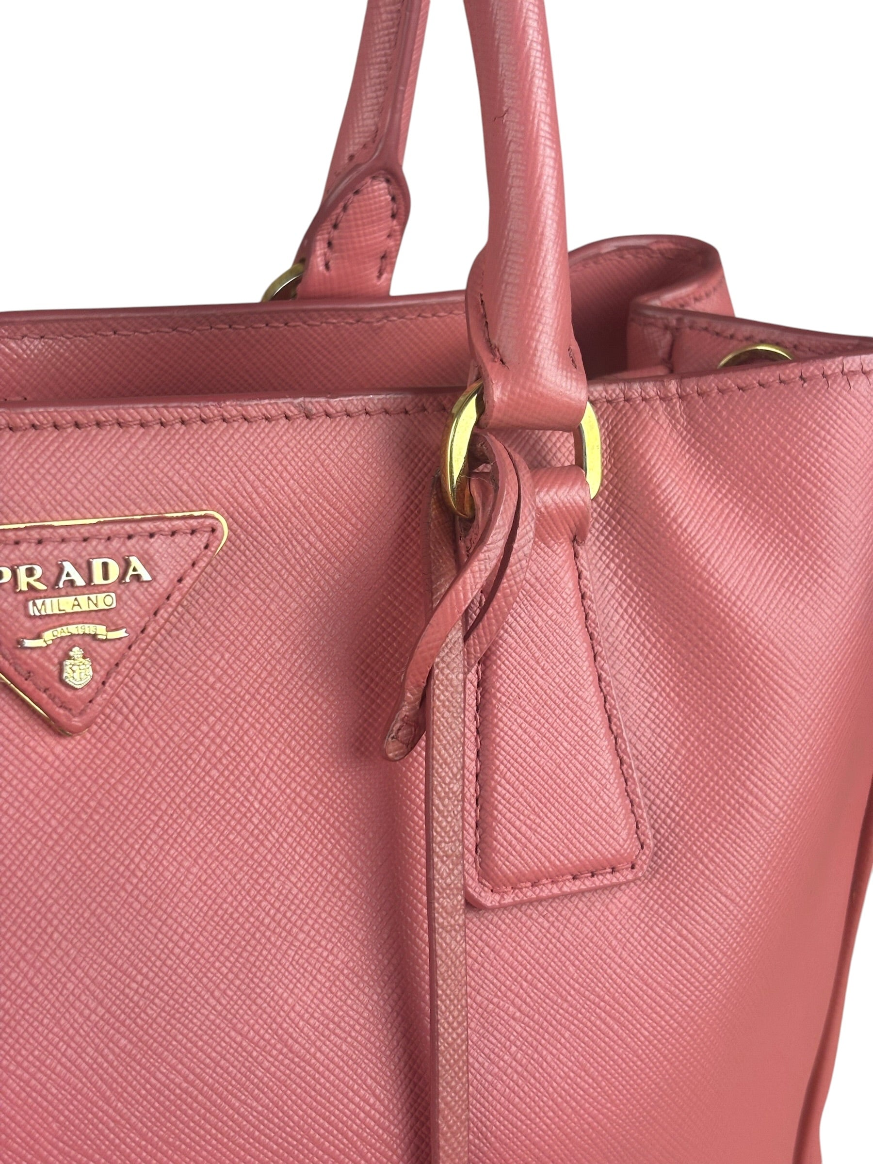 Prada Pink Galleria Saffiano Leather Tote