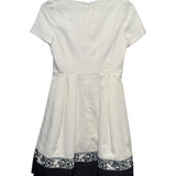 Laisse Passe White/Navy Short Dress