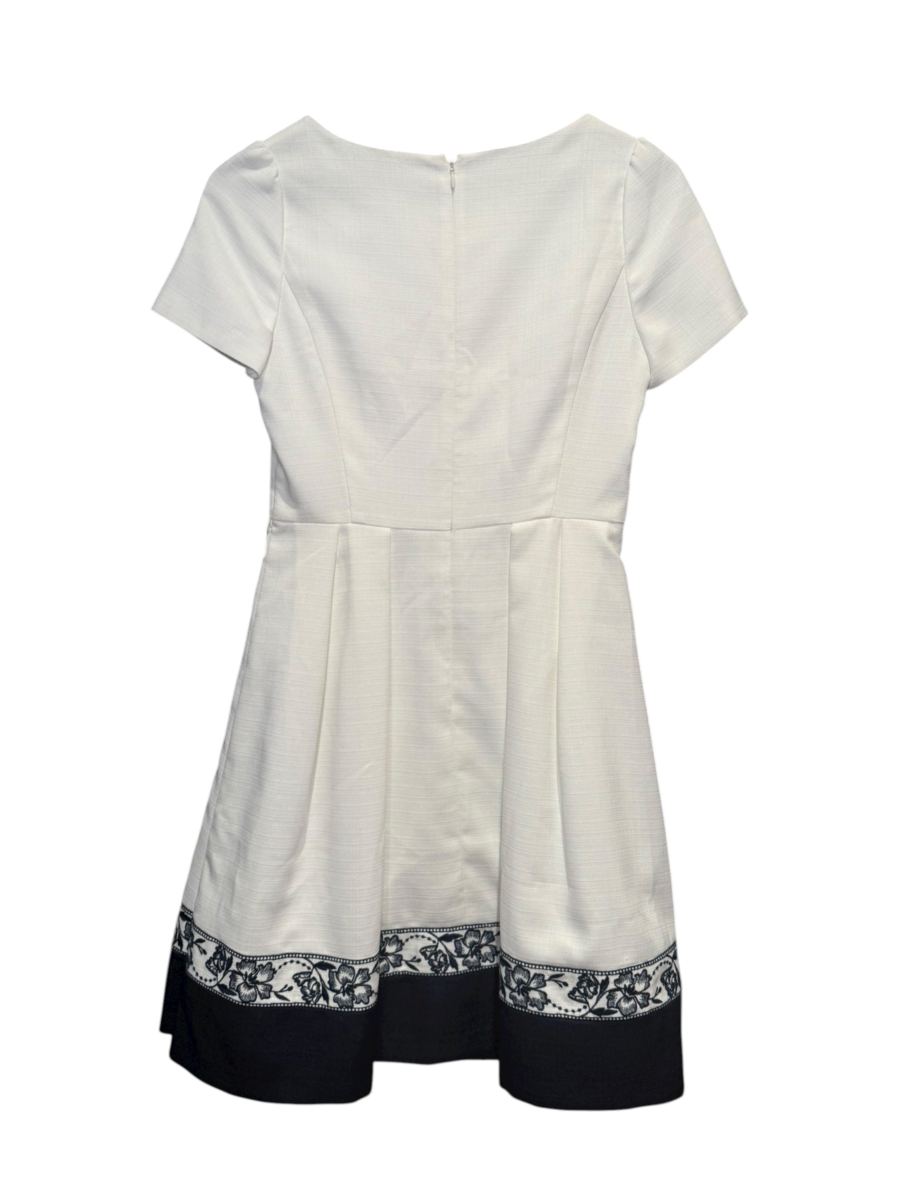 Laisse Passe White/Navy Short Dress