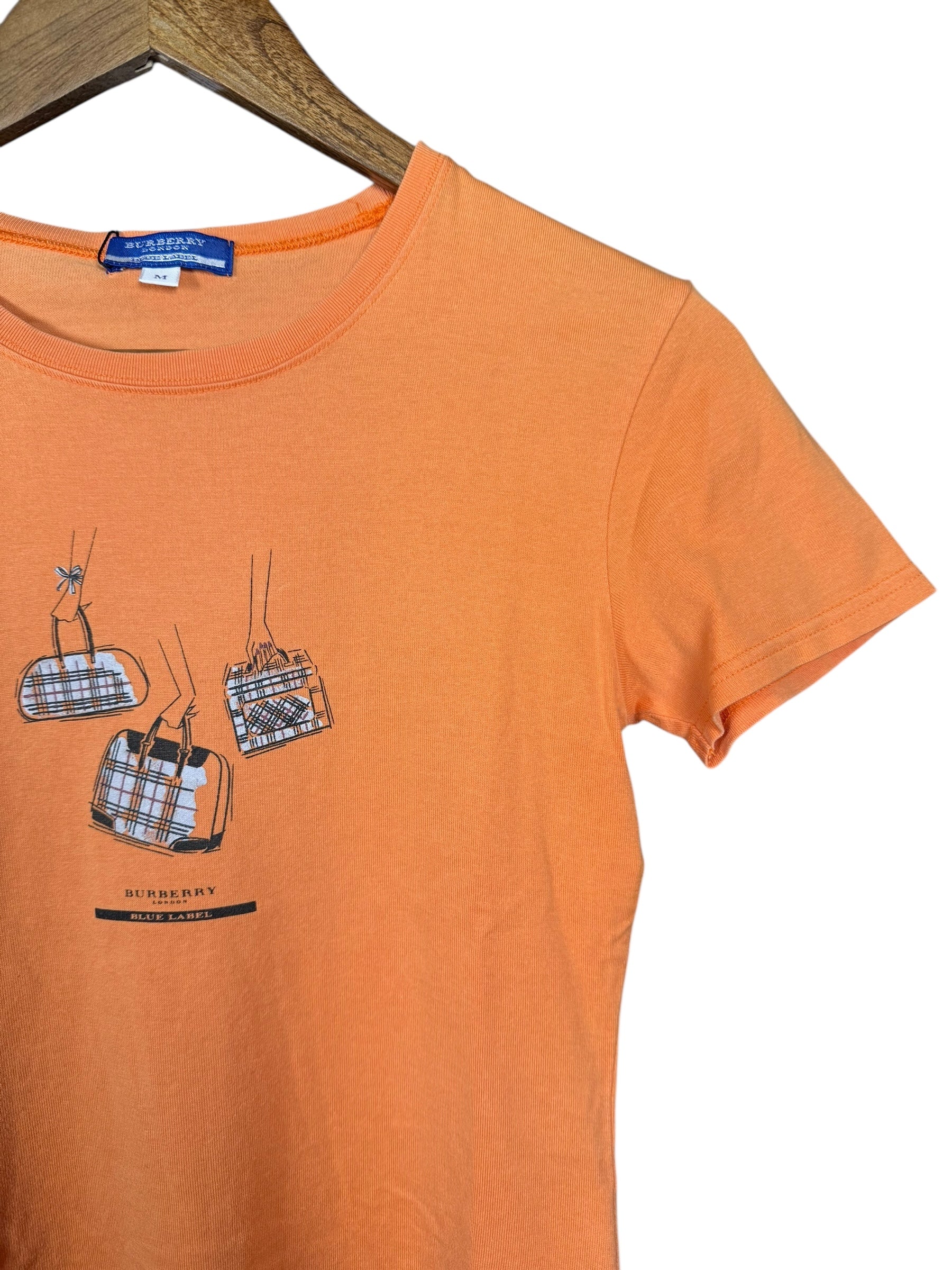 Burberry Blue Label Graphic Short Sleeve Top