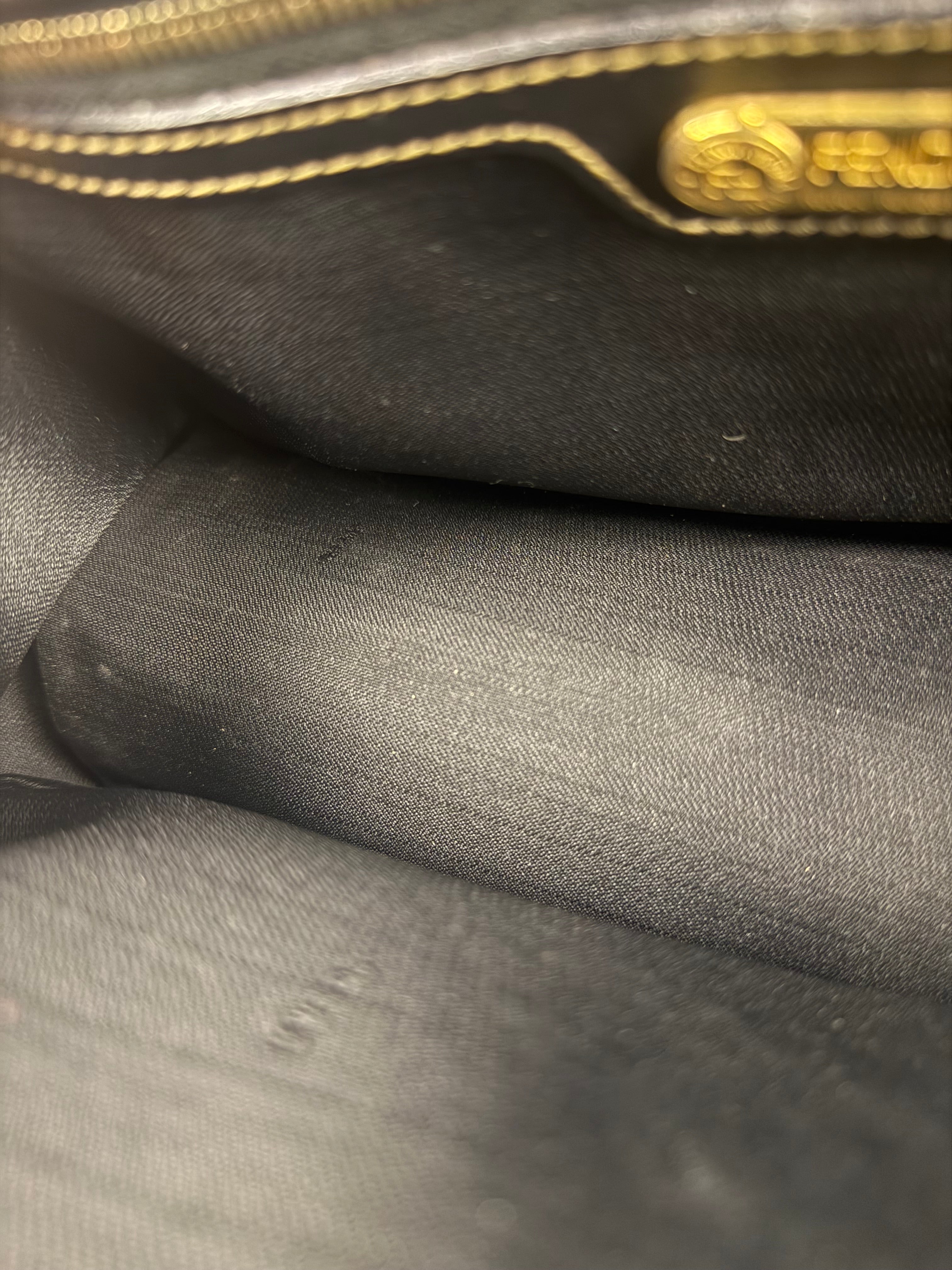 Fendi Vintage Pequin Stripped Mini Boston Bag
