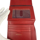 Givenchy Vintage Red Leather Trifold Wallet