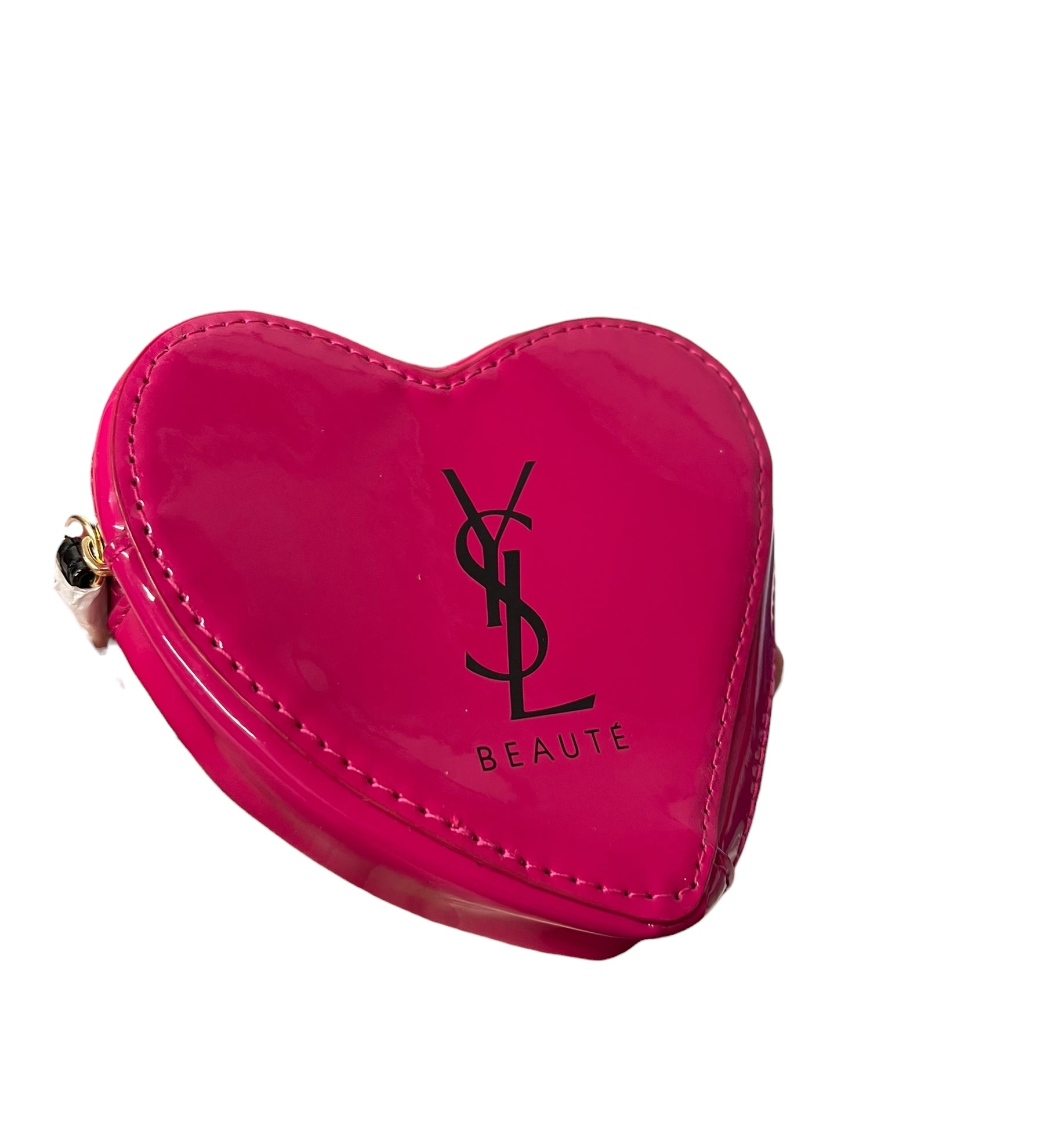 YSL Beauty Pink Heart Mini Zip Pouch