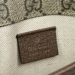 Gucci Vintage Brown Leather Trim Neo Supreme Belt Bag