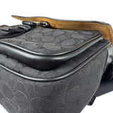 Coach Black Leather Pace Messenger Crossbody Bag