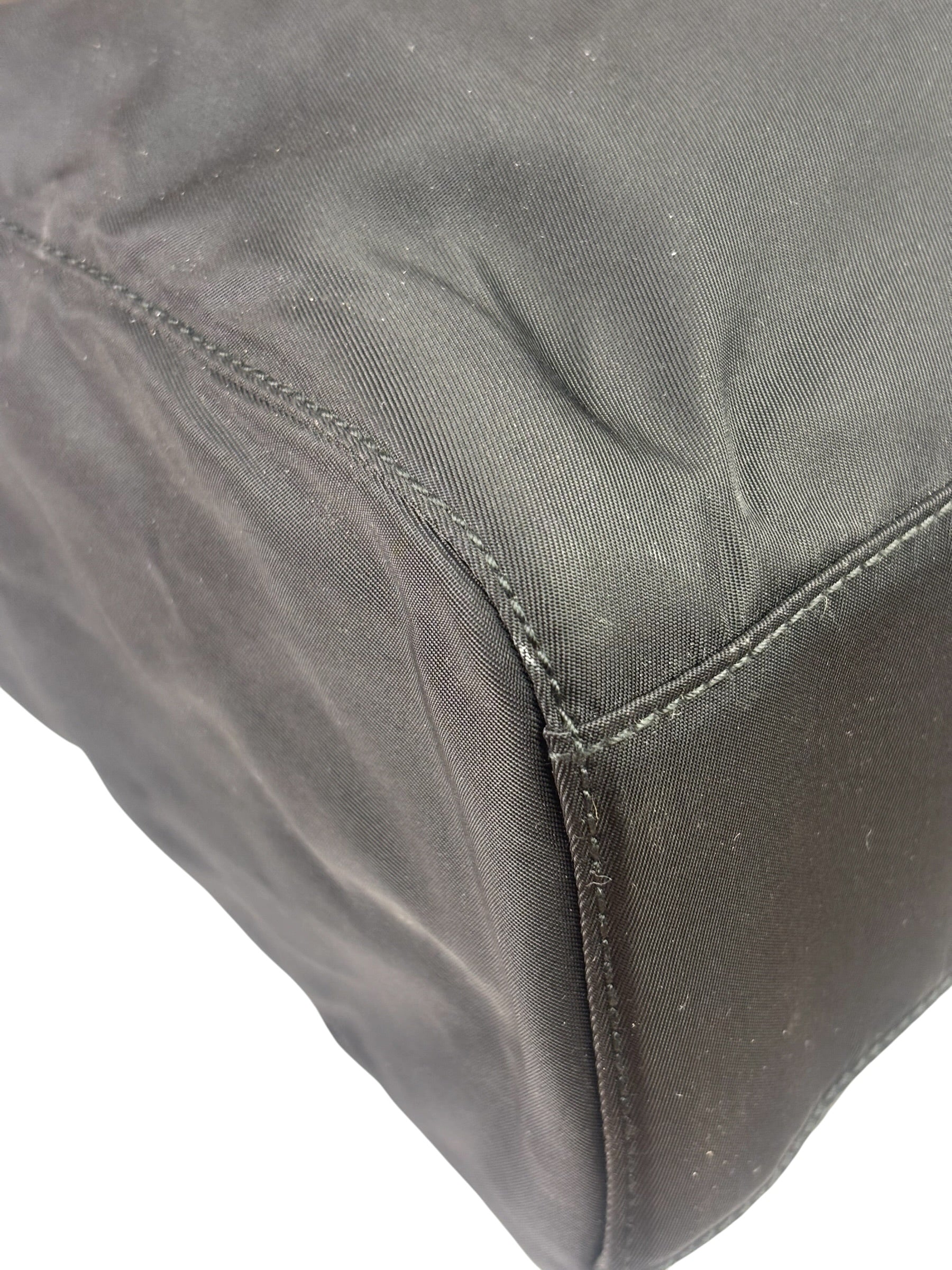 Prada Vintage Black Tessuto Nylon Tote