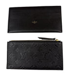 Louis Vuitton Black Leather Monogram Felicie Pochette