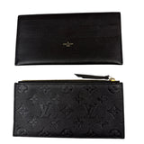 Louis Vuitton Black Leather Monogram Felicie Pochette