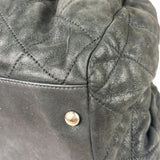 Chanel Grey Iridescent Quilted Leather Chic Bowling Shoulder Bag 2010